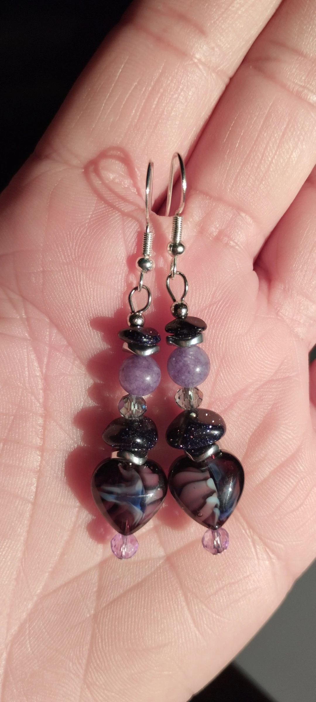 💜🧿💎💙Lindos e Elegantes Brincos Artesanais de Cristal e Pedras Naturais💙💎🧿💜 – photo 6